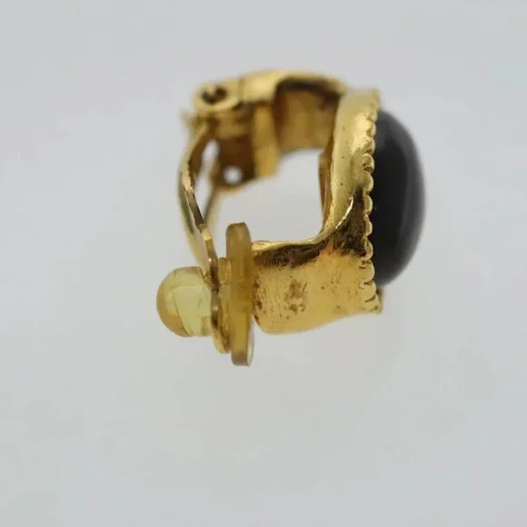 CHANEL Earring metal Gold Tone CC